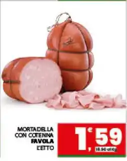 Eurospar MORTADELLA CON COTENNA FAVOLA offerta