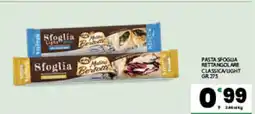 Eurospar PASTA SFOGLIA RETTANGOLARE CLASSICA/LIGHT GR. 275 offerta