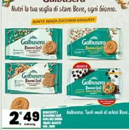 Eurospar BISCOTTI BUONICOSÌ GALBUSERA VARI GUSTI GR. 300 offerta