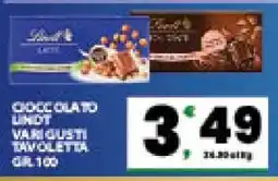 Eurospar Cioccolato Lindt offerta