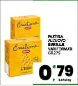 Eurospar Pastina all’Uovo Barilla offerta