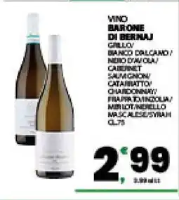Eurospar VINO BARONE DI BERNHAJ offerta