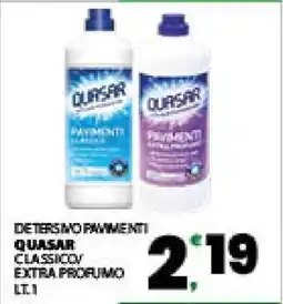 Eurospar DETERSIVO PAVIMENTI QUASAR offerta