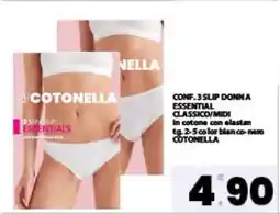 Eurospar CONF. 3 SLIP DONNA ESSENTIAL CLASSICO/MIDI offerta