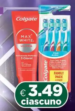 Acqua & Sapone Colgate Max White Ultra & Colgate Triple Action offerta