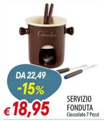 Servizio Fonduta Cioccolato
