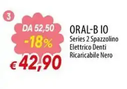 IperFamila Oral-B IO Spazzolino Elettrico Denti Ricaricabile Nero offerta