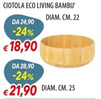 Ciotola eco living bambu'