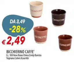 IperFamila Bicchierino Caffè Tognana offerta