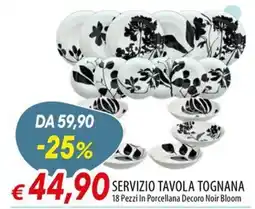 IperFamila Servizio tavola Tognana offerta