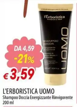 IperFamila L'Erboristica Uomo Shampoo Doccia Energizzante Rinvigorente offerta