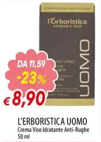 L'Erboristica Uomo Crema Viso Idratante Anti-Rughe