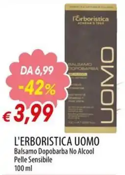 IperFamila L'Erboristica Uomo Balsamo Dopobarba No Alcool offerta