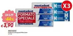 IperFamila Mentadent Dentifricio Con Microgranuli/White System offerta