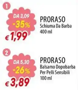 IperFamila Proraso Schiuma Da Barba offerta
