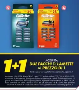 IperFamila Gillette lamette offerta