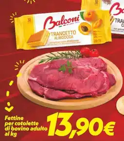 Iper Super Conveniente Fettine per cotolette di bovino adulto offerta