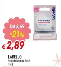 IperFamila Labello Acido Ialuronico Rosé offerta