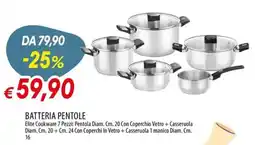 IperFamila Batteria pentole Elite Cookware offerta