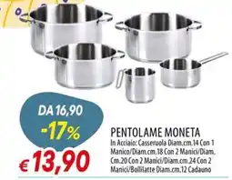 IperFamila Pentolame Moneta offerta