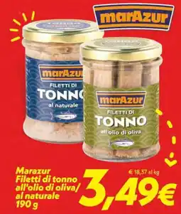 Iper Super Conveniente Marazur Filetti di tonno offerta