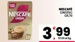 Despar Sicilia Nescafé Ginseng offerta
