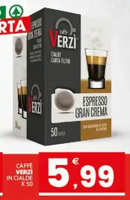Despar Sicilia Caffè Verzi Espresso Gran Crema offerta