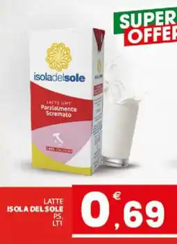 Despar Sicilia Latte UHT Parzialmente Scremato Isola del Sole offerta