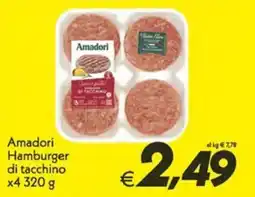 Iper Super Conveniente Amadori Hamburger di tacchino offerta