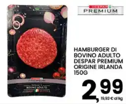 Interspar Hamburger di bovino adulto Despar Premium offerta