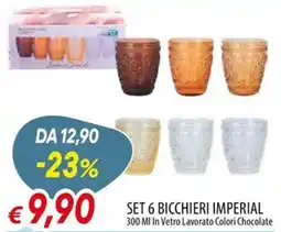 IperFamila Bicchieri Imperial offerta