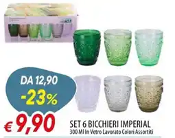 IperFamila Bicchieri Imperial offerta
