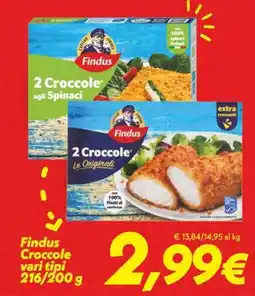 Iper Super Conveniente Findus Crocchette offerta