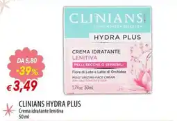 IperFamila Clinians Hydra Plus Crema idratante lenitiva offerta