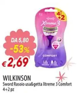 IperFamila Wilkinson Sword Rasoio usa&getta Xtreme 3 Comfort offerta