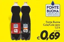 Iper Super Conveniente Fonte Buona Cola/Cola zero offerta