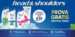 Interspar head & shoulders Menthol Fresh offerta