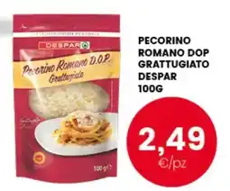 Interspar Pecorino Romano D.O.P. Grattugiato Despar offerta