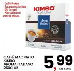 Interspar Caffè macinato Kimbo Aroma Italiano offerta
