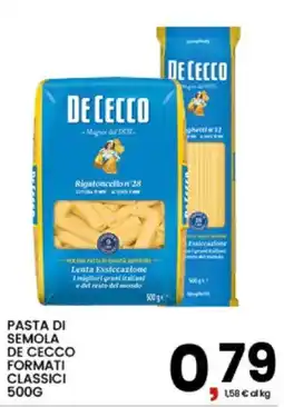 Interspar Pasta di semola De Cecco formati classici offerta