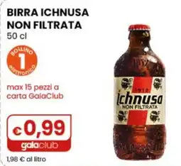 Gala Supermercati Birra Ichnusa non filtrata offerta