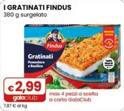 Gala Supermercati Gratinati Findus Pomodoro e Basilico offerta