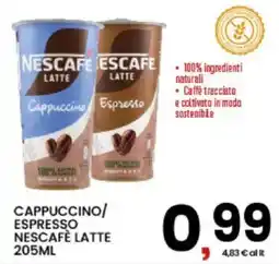 Interspar Cappuccino/Espresso Nescafé Latte offerta