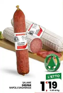 Despar Sicilia Salame Despar Napoli/Ungherese offerta