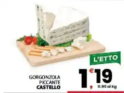 Despar Sicilia Gorgonzola Piccante Castello offerta