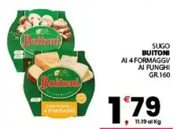 Despar Sicilia Sugo Buitoni ai 4 formaggi offerta