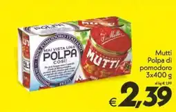 Iper Super Conveniente Mutti Polpa di pomodoro offerta