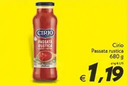 Iper Super Conveniente Cirio Passata rustica offerta