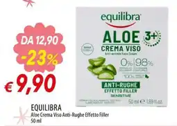 IperFamila Equilibra Aloe Crema Viso Anti-Rughe Effetto Filler offerta