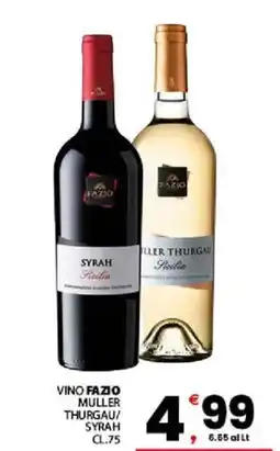 Despar Sicilia Vino Fazio Muller Thurgau/Syrah offerta